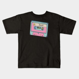 Vintage Cassette Tape Anvil Kids T-Shirt